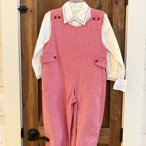 Red/white New With Tags - Kids Overalls by Strasburg